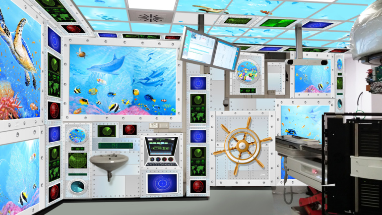 Gemelli ART, al via la campagna raccolta fondi per il Progetto Acquarius: una sala di terapia che diventa un sottomarino per i piccoli pazienti con tumore in cura con la radioterapia